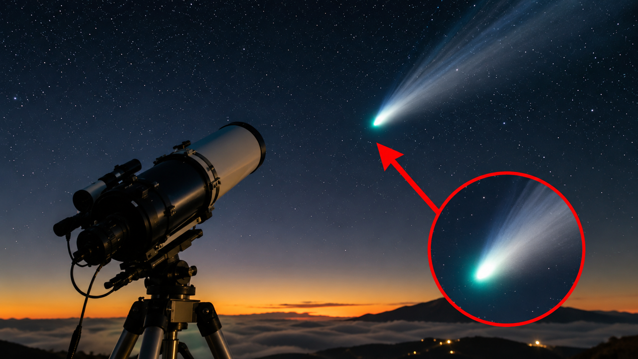 Cometa do sistema solar externo se aproxima da Terra e oferece uma rara chance de observação