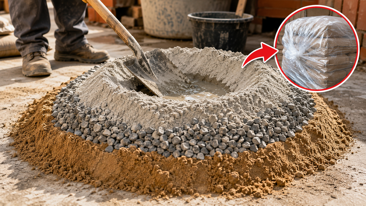 Como preparar concreto de alta qualidade sem equipamentos: uma maneira simples sem sobrecarregar a parte traseira