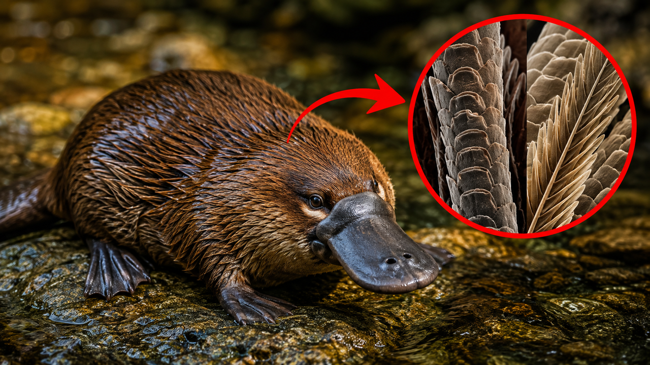 O ornitorrinco adiciona uma nova estranheza biológica: seu pelo contém melanossomos ocos, uma característica única das aves
