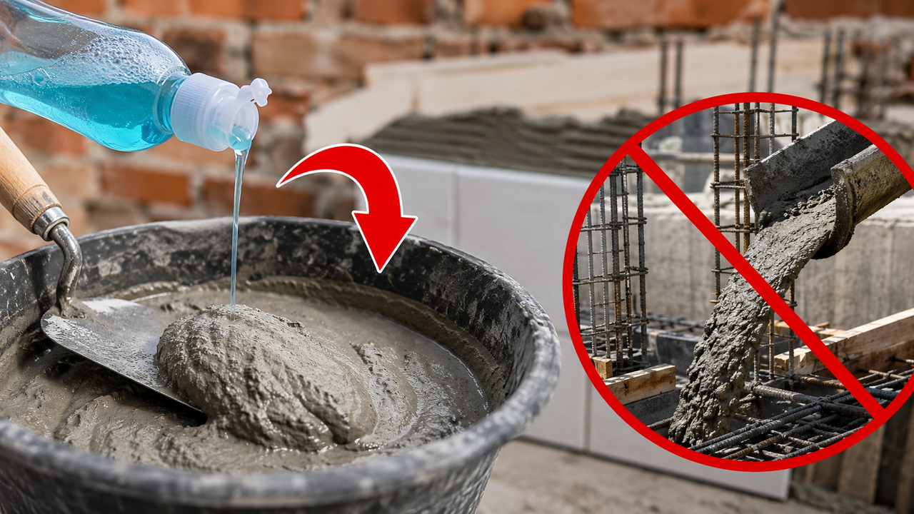 Pedreiro profissional ensina como melhorar a argamassa de cimento sem custo: um aditivo simples simplifica o vazamento da fundação
