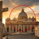 Construída no século XVI para servir como grande centro religioso e expressar o poder da Igreja, a Basílica de São Pedro tornou-se um dos maiores símbolos do Vaticano e da história europeia