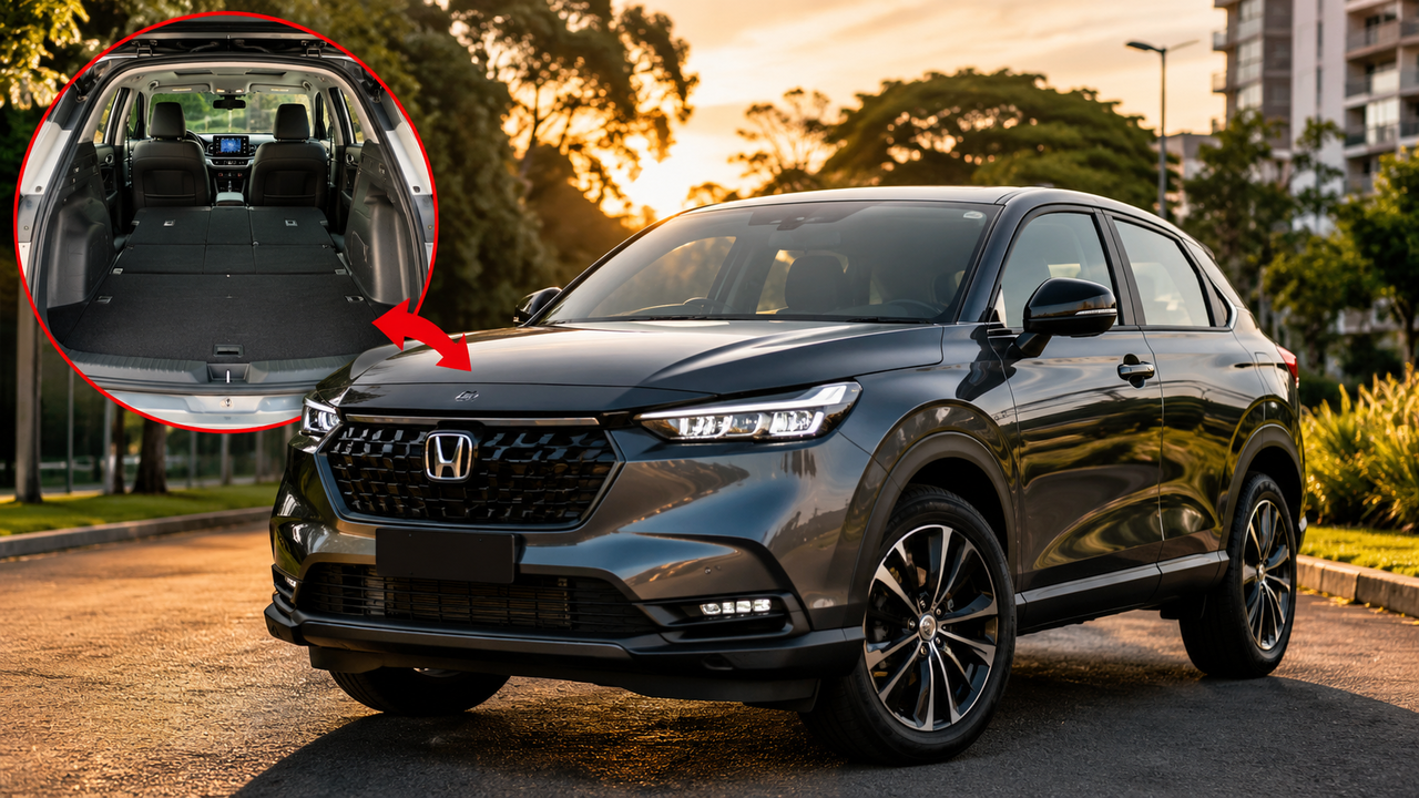 Honda HR-V 2025 aposta em eficiência e praticidade para conquistar o mercado familiar