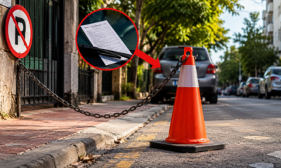 Multa de cerca de R$ 9 mil por uma placa em casas e negócios: entenda quando reservar vaga vira problema