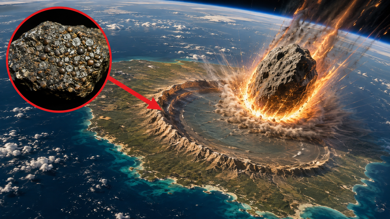 O asteroide que acabou com os dinossauros tinha um tipo raro de composição e veio de muito longe