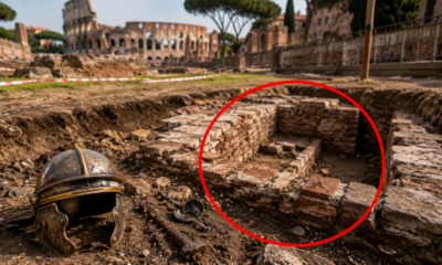 Enquanto reformam um muro em um parque de Roma, pedreiros encontram o que pode ter sido o quartel dos primeiros bombeiros da história