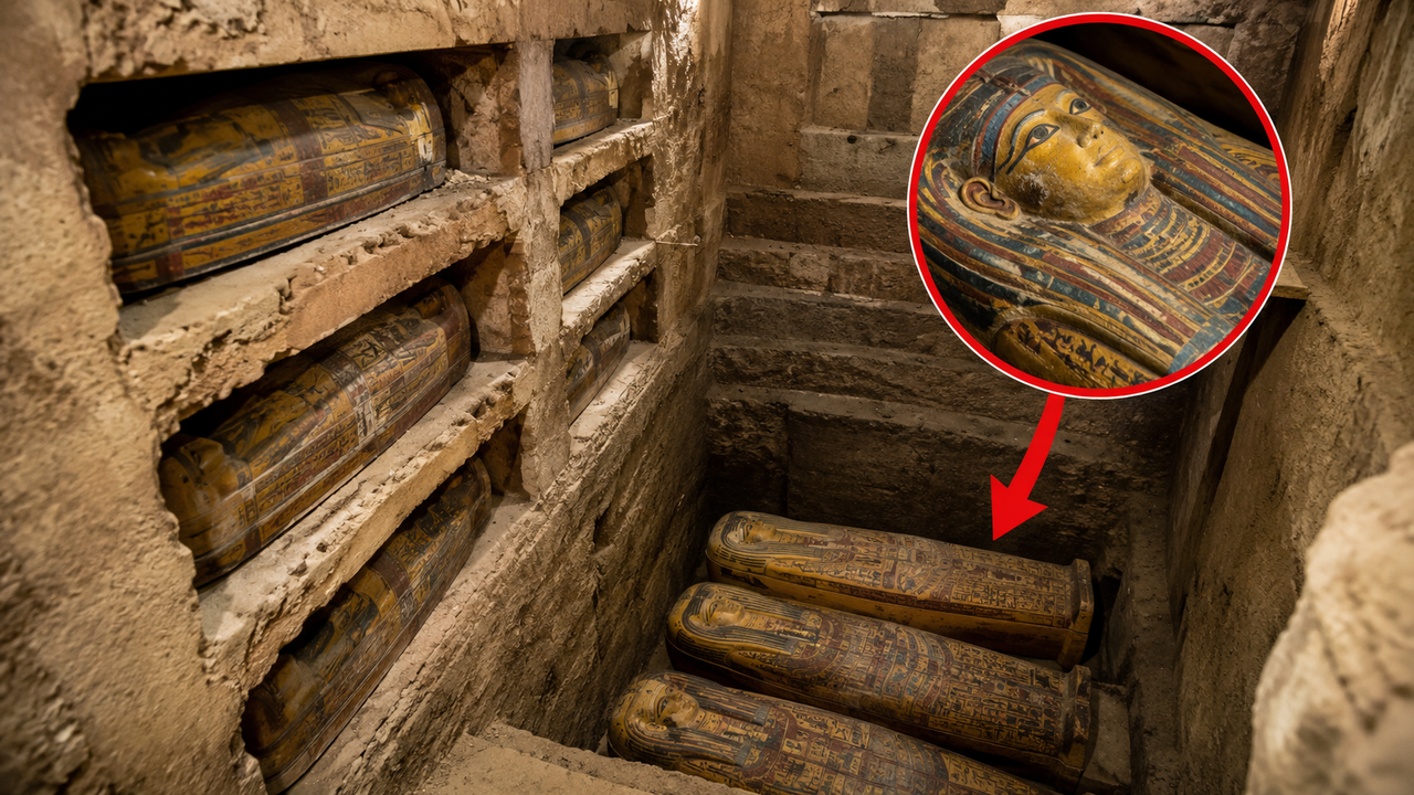 Câmara funerária egípcia de 4 toneladas é encontrada após permanecer lacrada por mais de 2.500 anos sob uma antiga necrópole