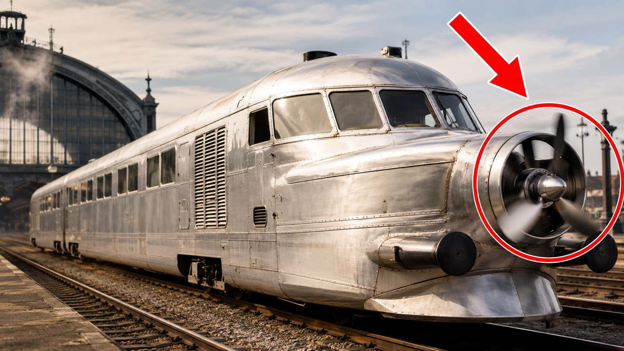 Em 1931, engenheiro alemão criou trem com hélice de avião e bateu recorde mundial de 230 km/h