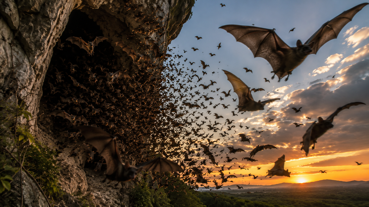 Expedição realizada nas cavernas do México encontra uma colônia gigantesca com milhares de morcegos distribuídos por uma área de 180 quilômetros quadrados