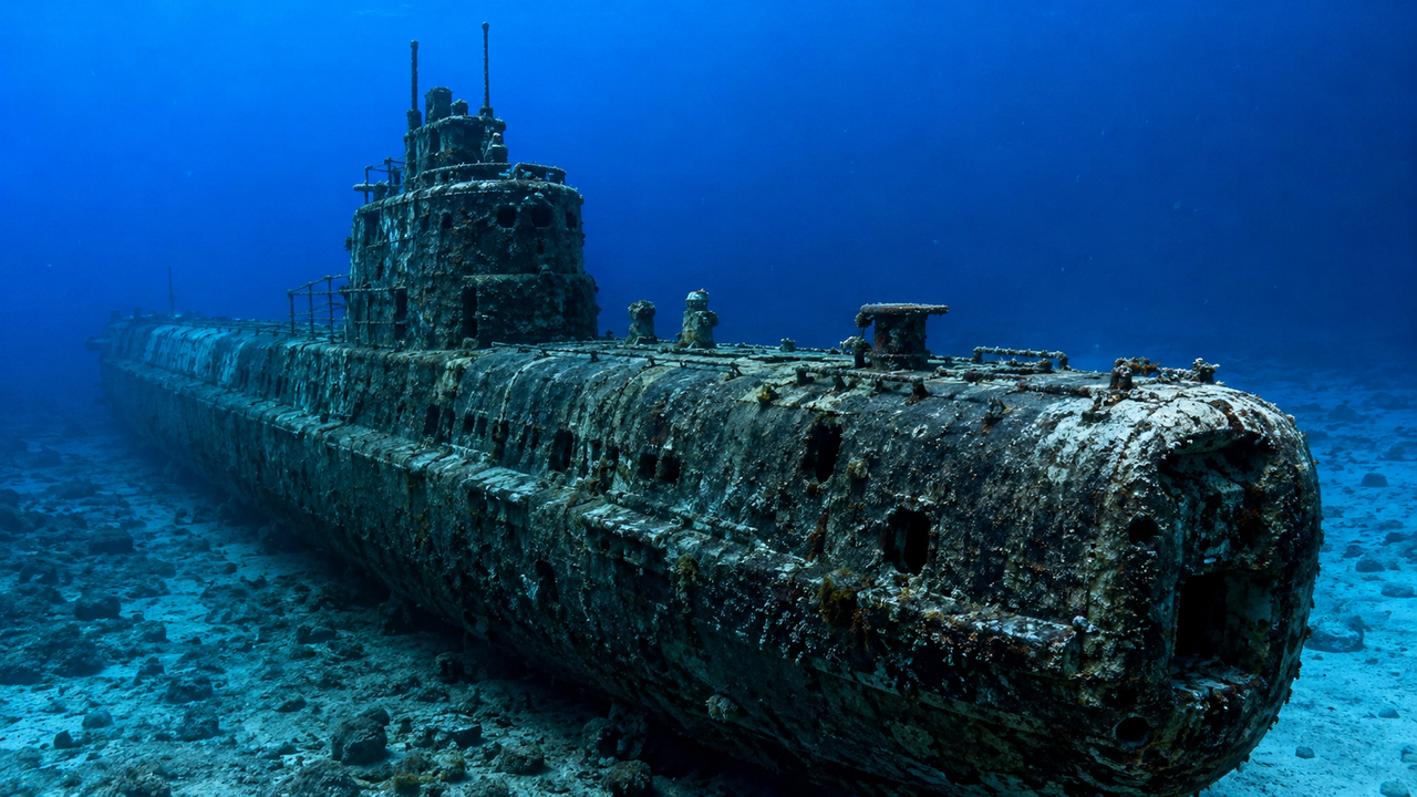 Submarino da Segunda Guerra Mundial encontrado no Mar Jônico. "É o último espécime restante"