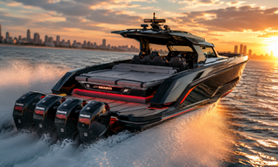 Inspirada no universo dos supercarros, a BRABUS Shadow 900 tem 11,73 m, dois motores V8 e até 900 cv, além de cabine sofisticada para quatro ocupantes