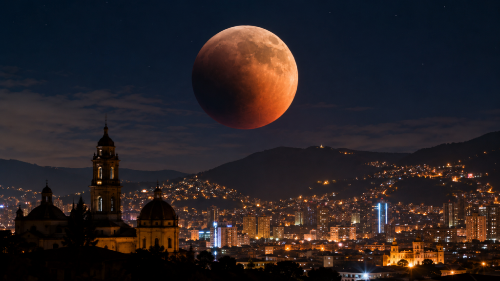 O eclipse lunar parcial de 27 e 28 de agosto terá 96,3% da Lua dentro da sombra da Terra no máximo