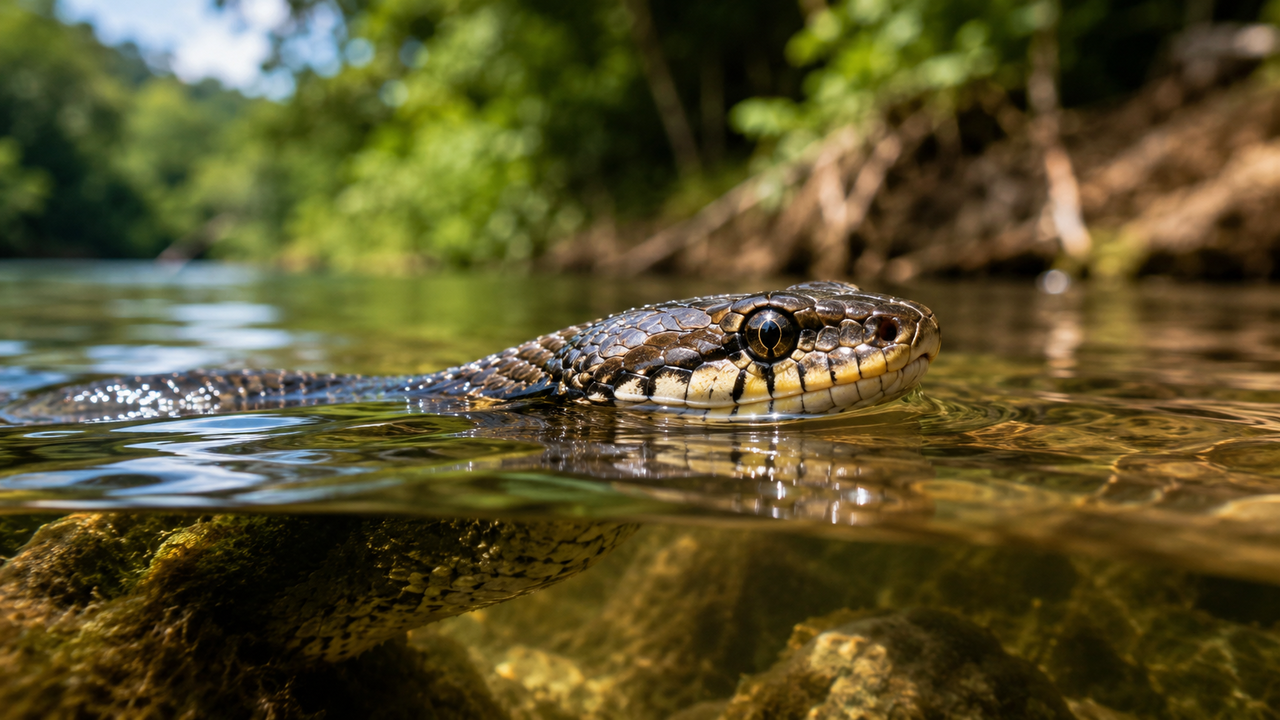 Cobras aquáticas desenvolveram adaptações para nadar, mergulhar e capturar presas em rios e lagos por períodos prolongados ao controlar o metabolismo e usar reservas de oxigênio