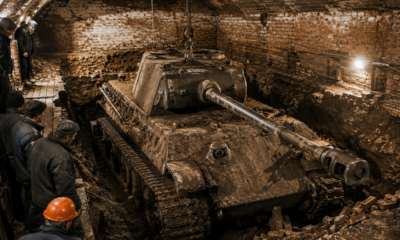 Tanque alemão Panther é encontrado enterrado sob universidade russa após décadas