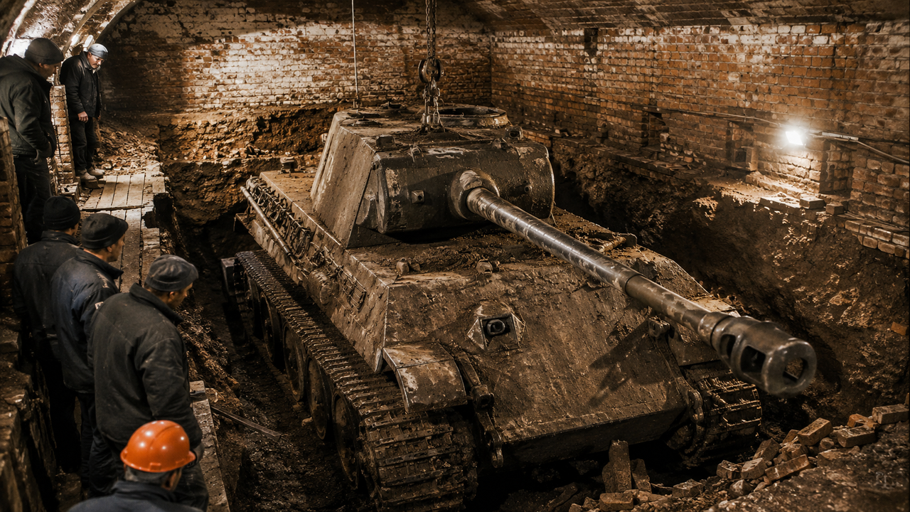 Tanque alemão Panther é encontrado enterrado sob universidade russa após décadas
