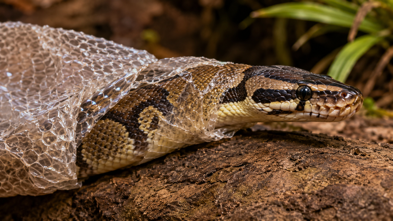 A troca de pele das cobras, chamada ecdise, acompanha o crescimento e provoca mudanças nos olhos e no comportamento