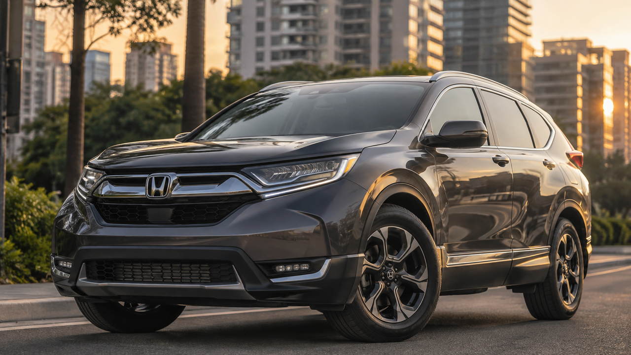 O Honda CR-V 2020 tem motor 1.5 turbo de 190 cv, câmbio CVT, tração integral e porta-malas de até 589 litros, formando um pacote competitivo entre usados