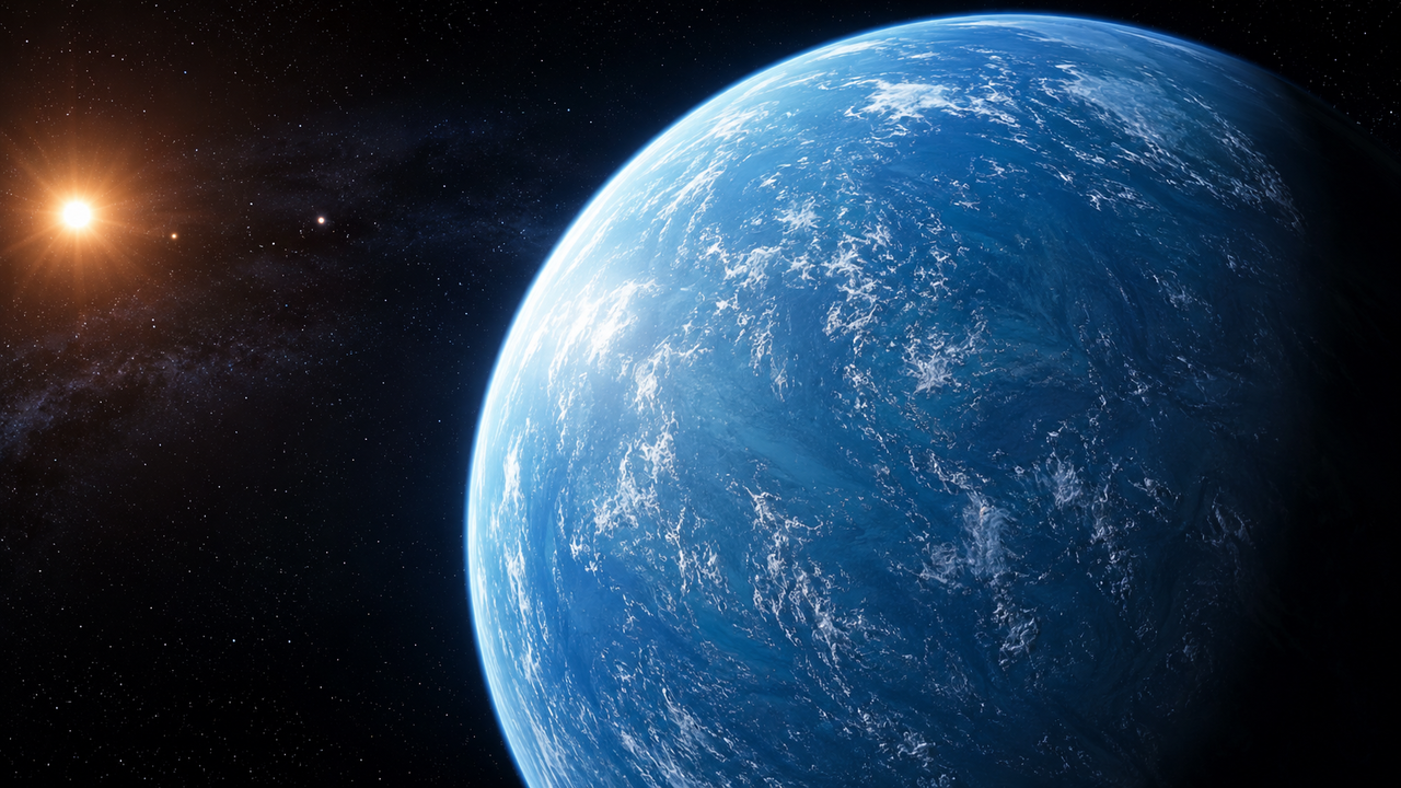 Um exoplaneta localizado a cerca de 100 anos-luz da Terra, TOI-1452 b, é considerado um mundo oceânico