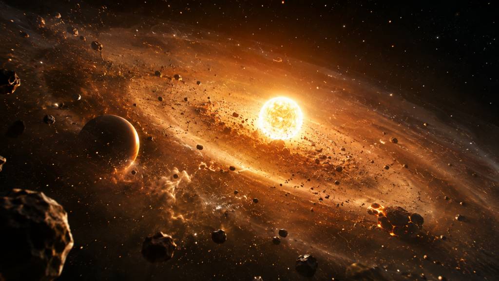 Astrônomos acabaram de observar dois planetas colidindo um com o outro a 11.000 anos-luz de distância