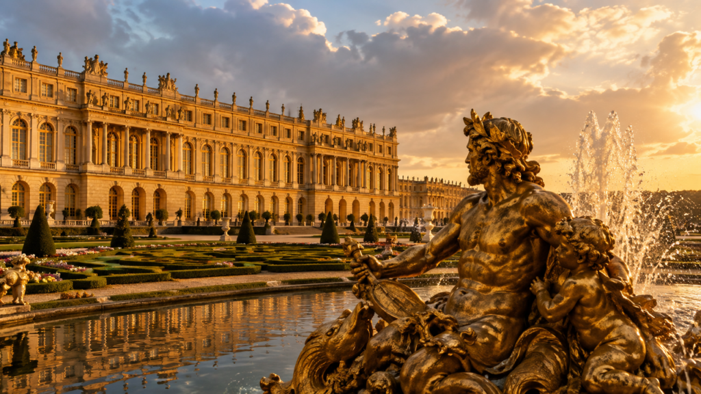 Construído no século XV para servir como residência real e demonstrar o poder da monarquia, o Palácio de Versalhes tornou-se um dos maiores símbolos da França e da história europeia