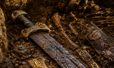 A espada de ferro de 1.300 anos encontrada em um túmulo de guerreiro que revelou armas, joias e detalhes sobre os antigos ávaros