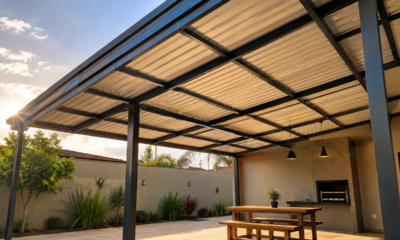 A cobertura ideal para o quintal da sua casa reduz o calor, exige pouca manutenção e suporta a exposição ao sol intenso
