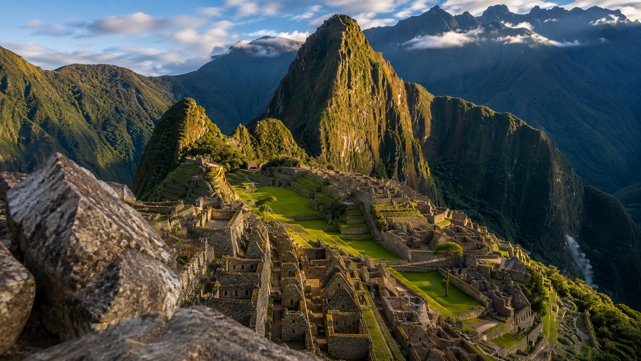 Construída entre montanhas para servir como centro da civilização inca, Machu Picchu tornou-se um dos maiores símbolos do Peru e da história pré-colombiana