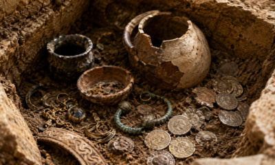 Descoberta na França a tumba romana de quase 2 mil anos encontrada com moedas, cerâmicas, joias e objetos pessoais preservados durante escavações