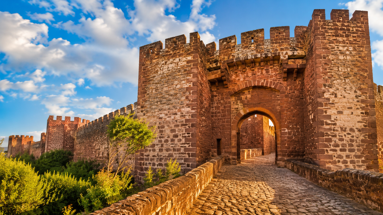 A fortaleza construída há séculos para proteger uma antiga capital e que ainda conserva muralhas, torres e estruturas militares