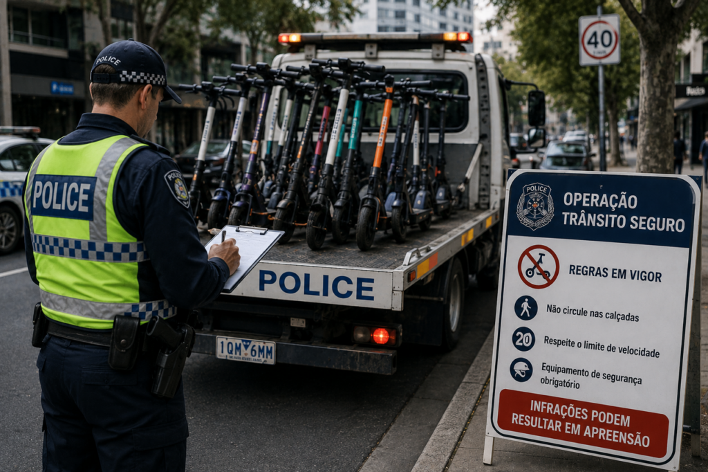 Polícia apreende mais de 240 dispositivos de e-mobilidade no primeiro mês da Operação Yankee Surety