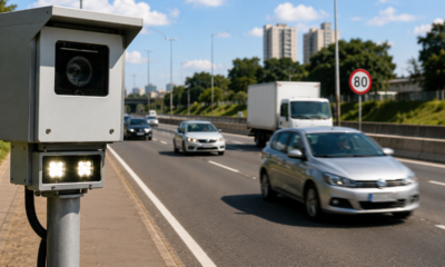 Como realmente funcionam as câmeras de velocidade? A partir dessa distância, a câmera mede a velocidade