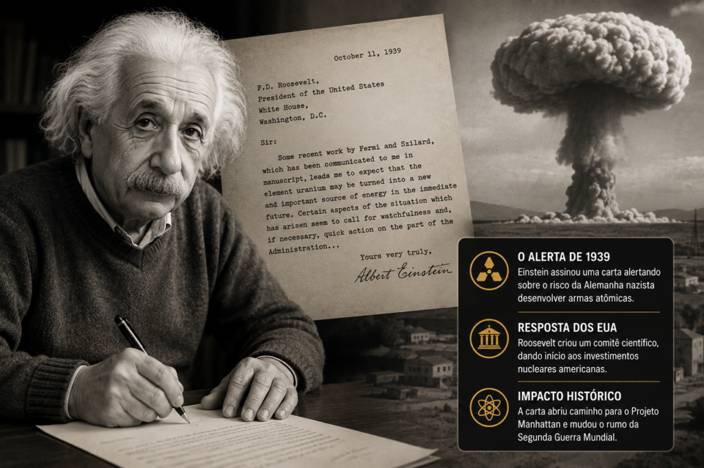 "Faça bombas atômicas antes que os alemães tenham tempo" - a agonizante carta de Einstein a Roosevelt em 1939