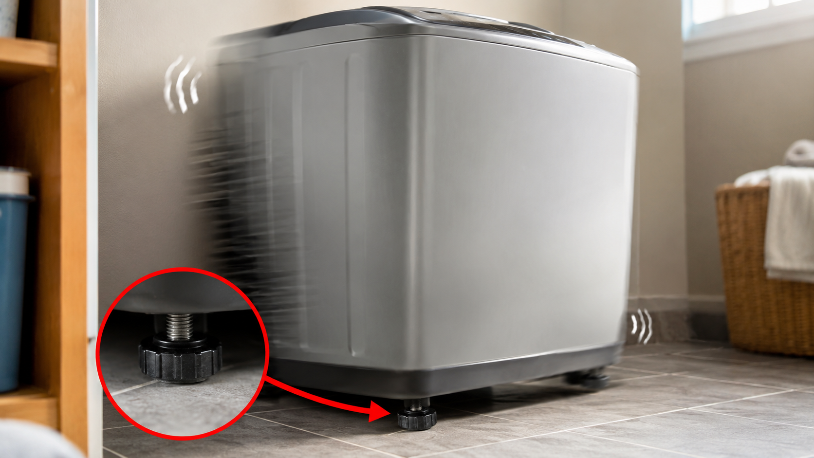 A máquina de lavar começa a tremer e “andar” durante a centrifugação: antes de chamar assistência, existe um ajuste simples que muita gente esquece de conferir