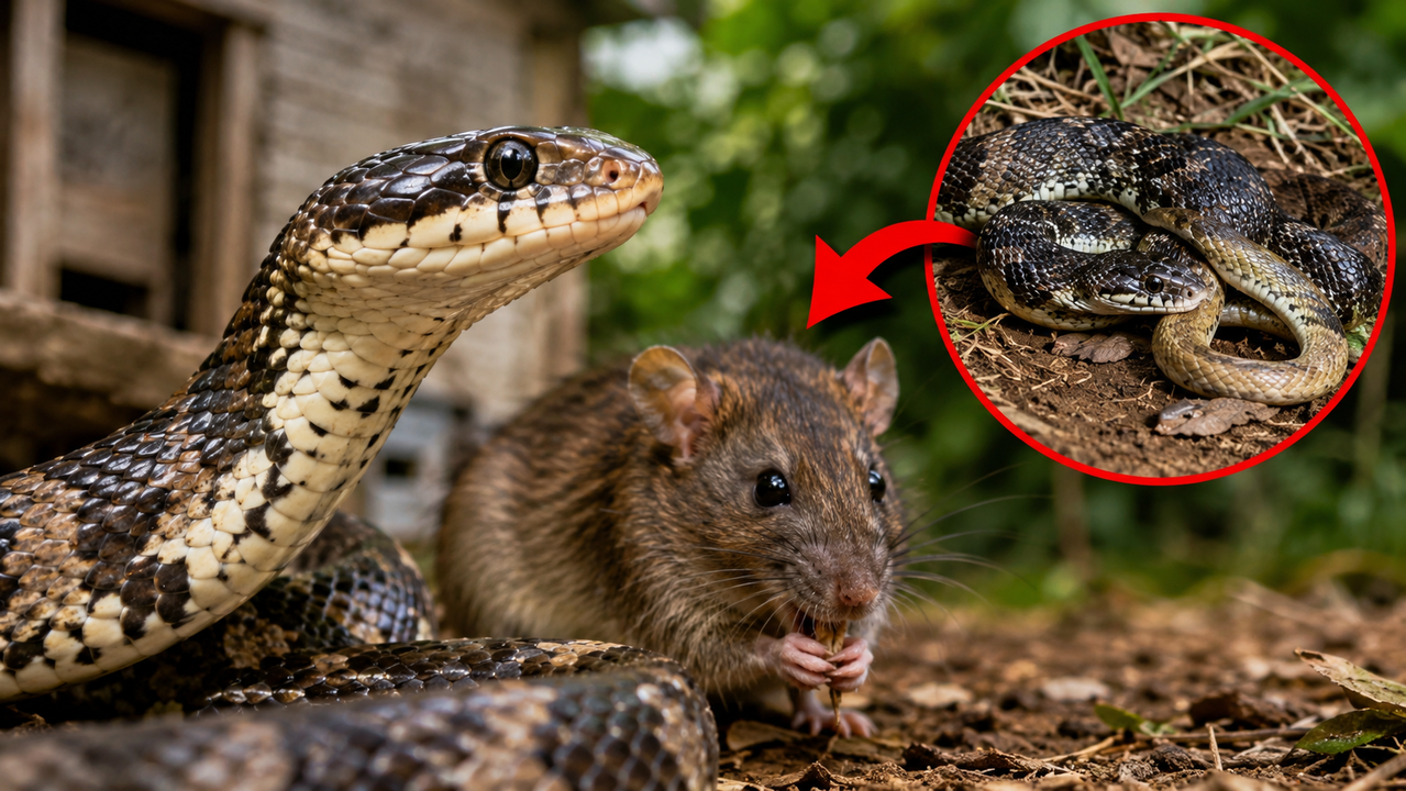 Confundida com uma cobra venenosa, essa espécie inofensiva pode ser uma das maiores aliadas no combate aos ratos