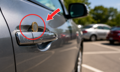 Encontrando uma moeda na maçaneta da porta do seu carro: o que isso significa e por que você precisa agir no momento