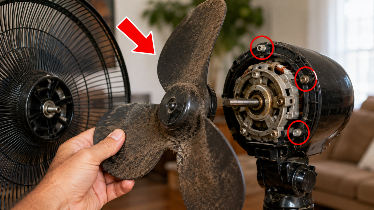 O ventilador começa a fazer muito barulho durante o uso: antes de comprar um aparelho novo, existe uma verificação simples que muita gente esquece de fazer