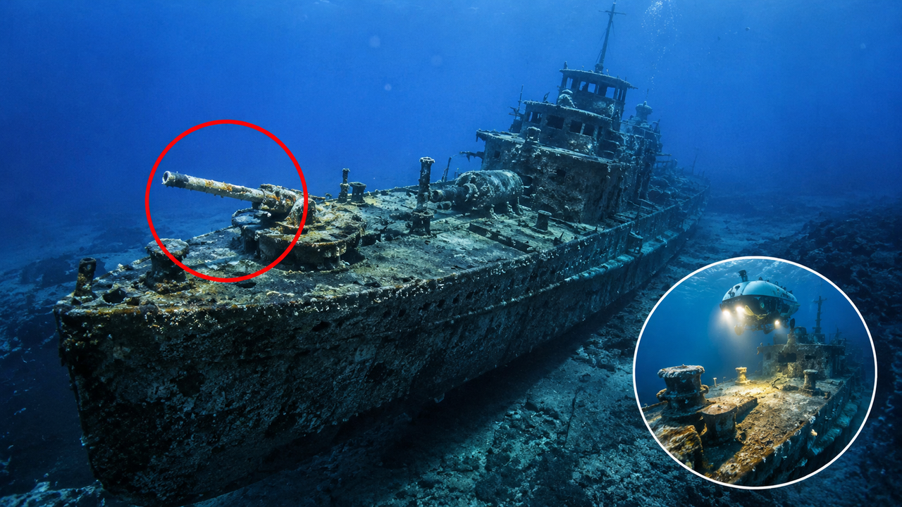 O naufrágio de um torpedeiro alemão da Segunda Guerra Mundial, único no mundo, descoberto quase intacto no fundo do mar na Grécia