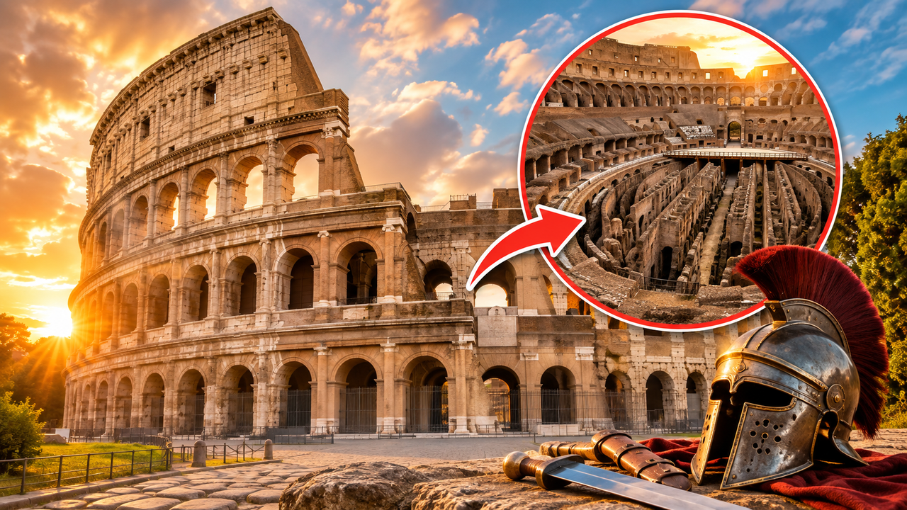 Construído no século I d.C. para receber batalhas de gladiadores e grandes espetáculos públicos, o Coliseu de Roma tornou-se um dos maiores símbolos do Império Romano e da história da humanidade