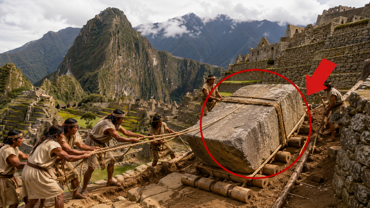 Eles analisam as ruínas de Machu Picchu e descobrem que os incas podem ter usado esse mecanismo para erguer suas construções em meio às montanhas