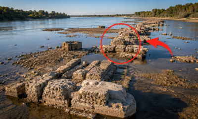 Baixo nível do Danúbio revela fundações da ponte de Constantino com quase 1.700 anos