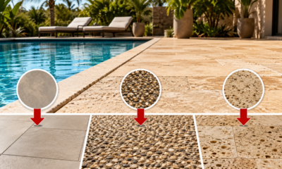 O que escolher para a área da piscina: pedra atérmica, porcelanato ou fulget? A escolha certa depende do calor, da segurança e da facilidade de limpeza