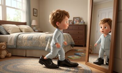 Segundo a psicologia, quando as crianças calçam os sapatos dos pais, não estão apenas brincando, mas sim explorando e construindo sua identidade