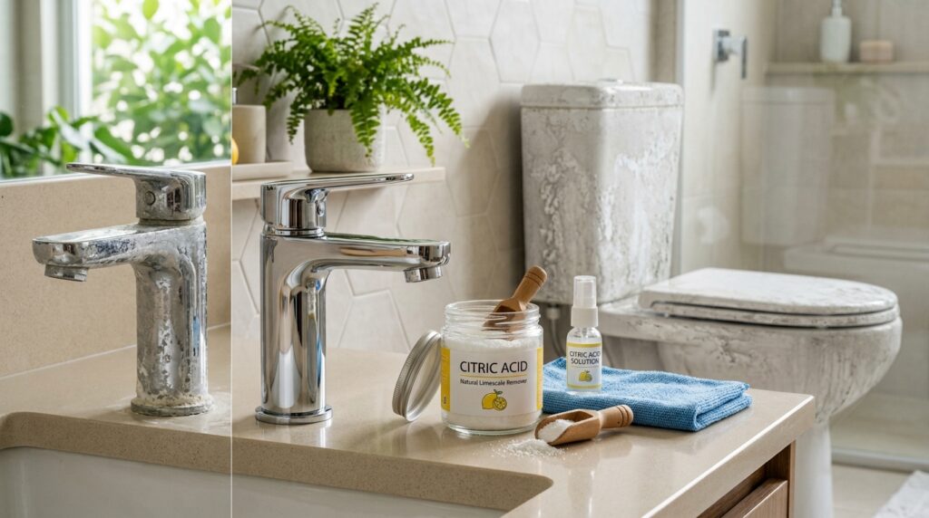 Nem vinagre nem bicarbonato de sódio: a melhor maneira de remover o calcário do vaso sanitário e das torneiras