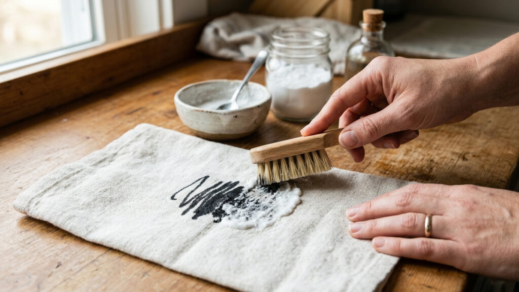 Remover mancha de caneta esferográfica do sofá: o produto líquido que você tem no banheiro e dissolve a tinta na hora sem desbotar o estofado