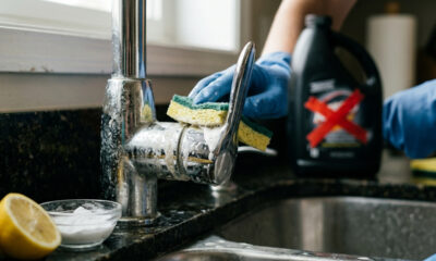 Sem produtos químicos caros, nem corrosivos: a melhor forma de tirar manchas brancas de calcário da torneira de inox usando apenas vinagre branco