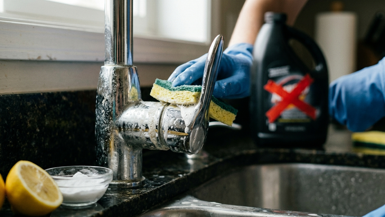 Sem produtos químicos caros, nem corrosivos: a melhor forma de tirar manchas brancas de calcário da torneira de inox usando apenas vinagre branco