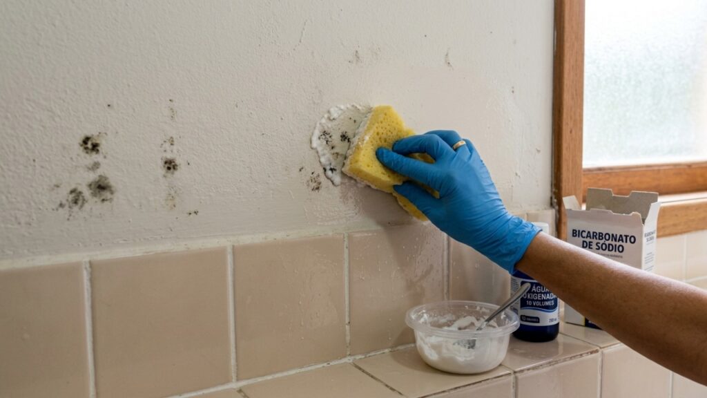 Nem água sanitária nem vinagre: a mistura caseira que pode ajudar a tirar o mofo da parede do banheiro sem agredir a pintura