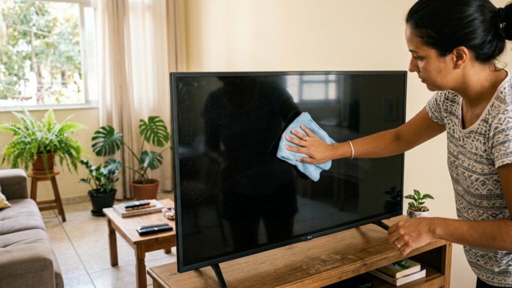 Nem álcool, nem detergente: a maneira ideal de limpar a tela da TV sem deixar marcas nem danificar o revestimento