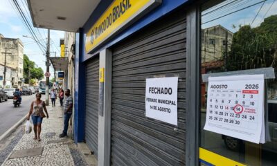 Bancos, escolas e repartições públicas fecham nesta sexta-feira, 14 de agosto, por causa de feriado