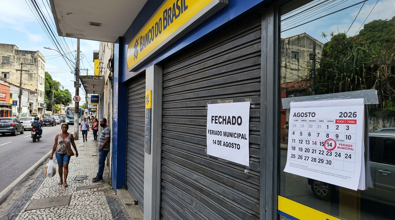 Bancos, escolas e repartições públicas fecham nesta sexta-feira, 14 de agosto, por causa de feriado