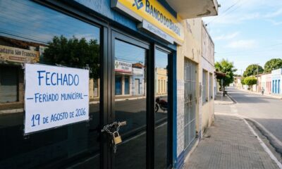 Bancos, escolas e repartições públicas fecham nesta quarta-feira, 19 de agosto, por causa de feriado